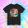 Retro Beach Surf Shirt Ocean Wave Palm Tree Sunset Summer Vibes Tee S-5XL