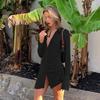 Sexy Mini Slim Dress Women Green Club Party Dress Turn-Down Collar Button Short Dresses Female Elegant Streetwear Shirt