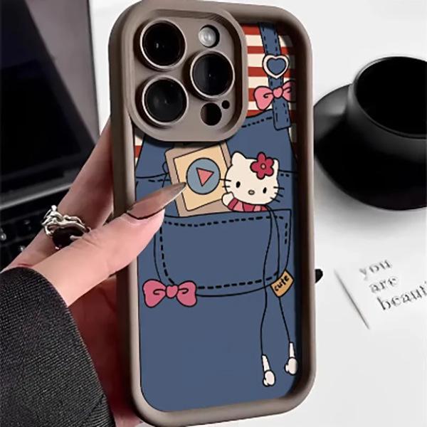 Чехол Ladder Shell Music Cartoon Cat, подходит для Apple 17 Pro Max/16/15/14/13 Pro