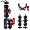 Super Clamp Magic Arm For Phone Holder Action Camera Mount Metal Double Ball Head with 1/4" 3/8" Thread For GoPro 12 Insta360 X4