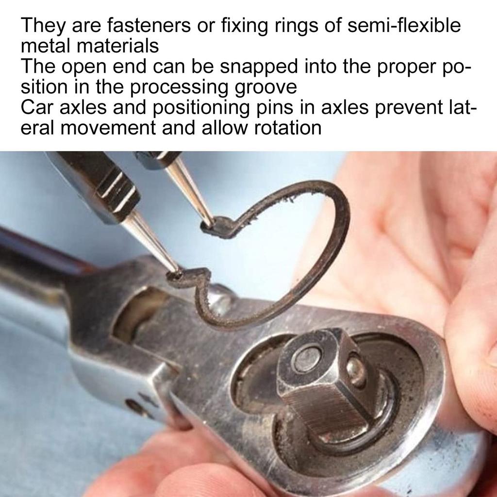 KIMISS 300PCS набор стопорных колец, внутренние стопорные кольца, стопорные зажимы, набор колец из легированной стали для универсального набора инструментов для ремонта дома в магазине,