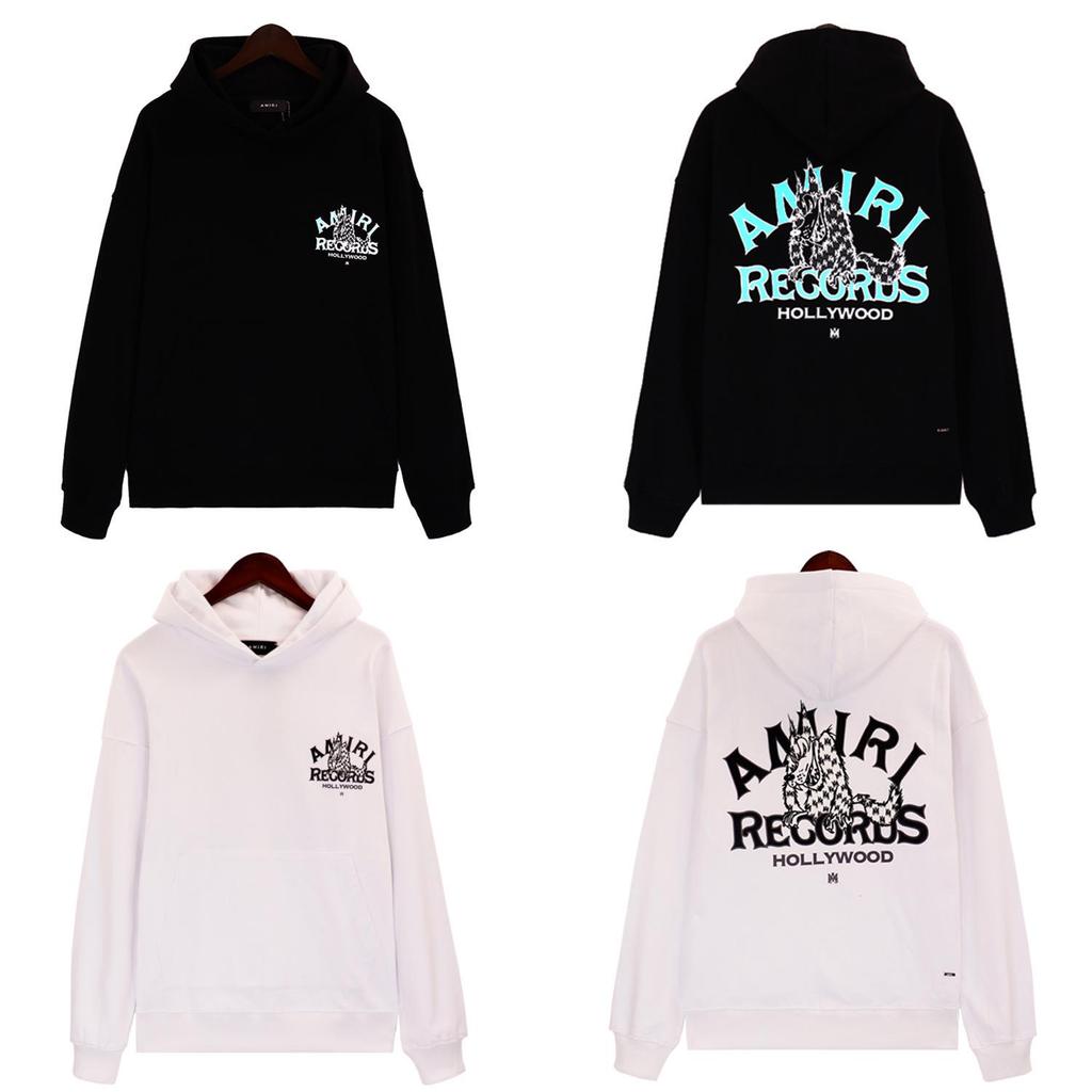 Унисекс худи AMI Amiri с принтом волка, осень/зима 2023