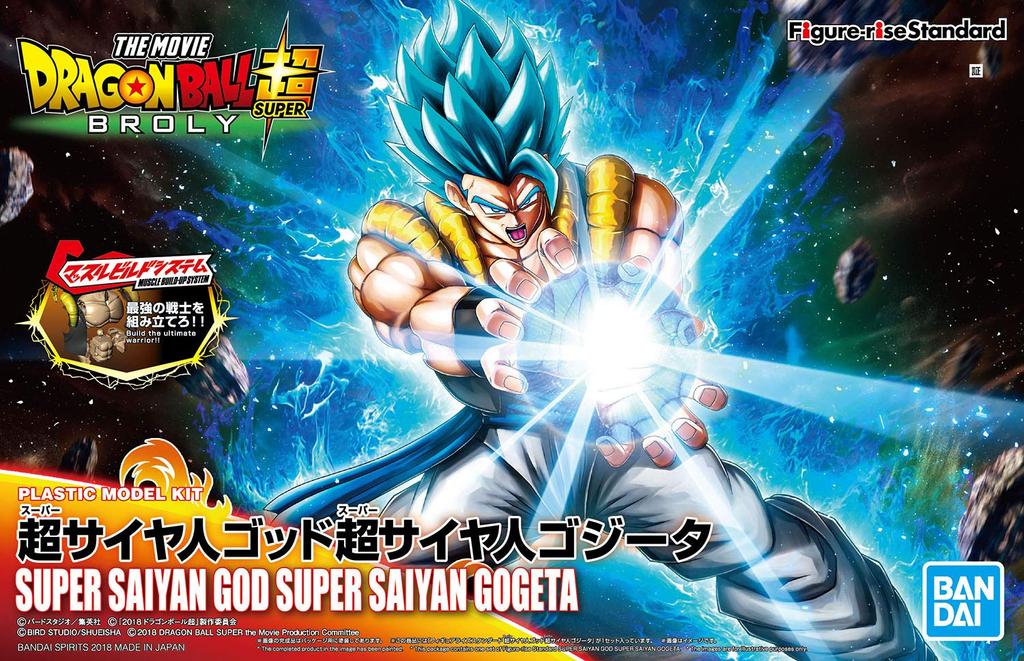 BANDAI SPIRITS Стандартный Dragon Ball Super Saiyan God Super Saiyan Gogeta Пластиковая модель Ростовая фигурка Цветовая кодировка
