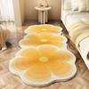 Коврик для пола Ультратонкие синтетические волокна Быстрая очистка Уход Ковер для зоны Антискользящий Ламинированное сцепление Мягкий Низковорсовый ковер