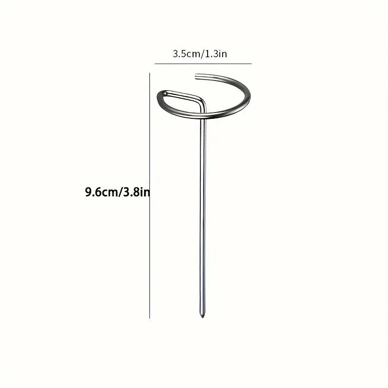 Шпажки из нержавеющей стали для фритюрницы и духовки, палочки для шашлыка из пищевого утолщенного мяса, вертикальные шампуры для жарки на гриле, игла для гриля