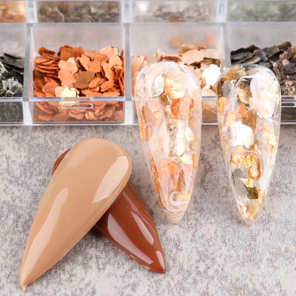 Shell Stone Metallic Pearl Nail Sequins Manicure Accessory 3D Nail Art Decorations Nail Stickers