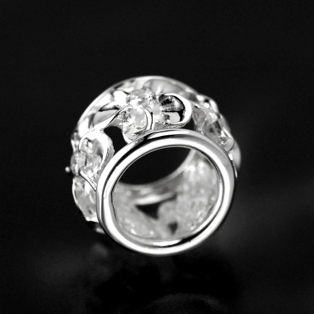 Гавайские украшения ожерелье с подвеской в виде бочки плюмерии, серебро 925 пробы [Leilani] (с цепью)