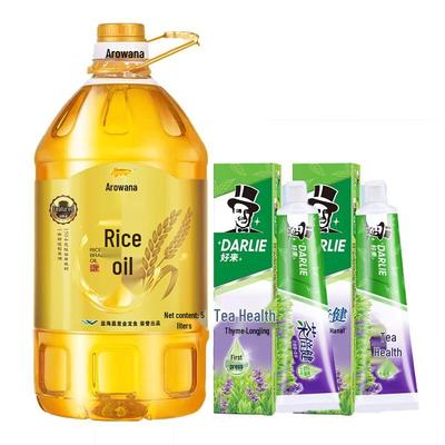 Набор: Зубная паста Hawley Tea Health Thyme Longjing и Масло рисовых отрубей Arowana