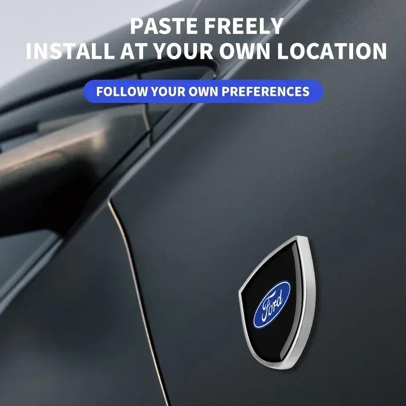 New 2026 Car Sticker Car Body Metal Shield Decorative Sticker For Ford Focus 2 MK2 3 4 MK3 MK4 ST Mondeo Festiva Fusion Suit Fie