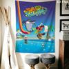 Zig&Sharko Wall Tapestry Aesthetic Wall Hanging Printed Fabric Blanket Decorative Tapestries for Bedroom Living Room Home Decor