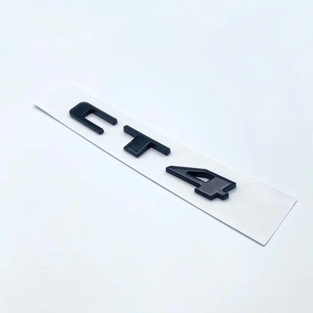 3D ABS Black Silver Letters Numbers Logo Stickers For Cadillac CT4 CT5 CT6 Car Rear Trunk Emblem Accessories