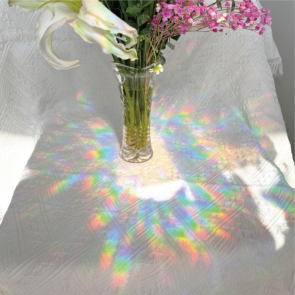 Стеклянная наклейка Радуга Анти-Столкновение DIY Наклейка на окно Съемный Многоразовый Ловец Солнца Облако Прикрепляемое Зеркало Приклеивается Спальня