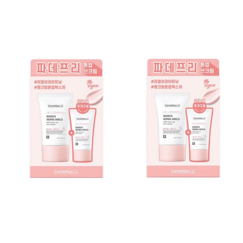 CENTELLIAN24 Набор солнцезащитных кремов Madeca Derma Shield Tone-Up – 40 мл + 20 мл