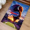 Buffalo Bill LOGO Print Area Rug - Soft, Washable Non-Slip Indoor Mat for Office Chairs, Living Room, Home Office Decorative Rug