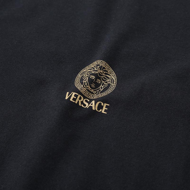 VERSACE Short Sleeved Crewneck T Shirt AUU01005-1A10011-A1008