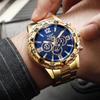Fashion Big Dial Men's Watch Steel Band Male Business Quartz Wristwatches Reloj Hombre