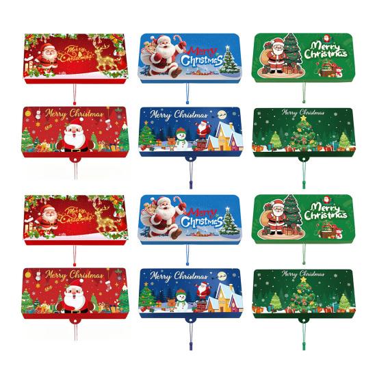 Рождественские конверты для денежных подарков 10 отделений Сюрприз Держатель для рождественской подарочной карты для наличных денег DIY Праздничный денежный конверт для мужчин женщин девочек мальчиков