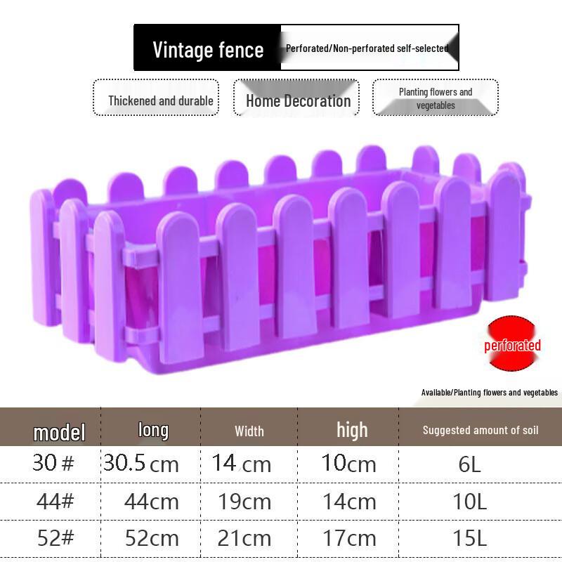 Кашпо в стиле забора для помещений/улицы