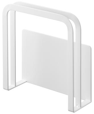 Магнитный держатель для разделочной доски Yamazaki Jitsugyo 3491, белый, прибл.. Ш13,5 x Г5 x В14 см Подставка для разделочной доски Хранение разделочных досок Плавающее хранилище