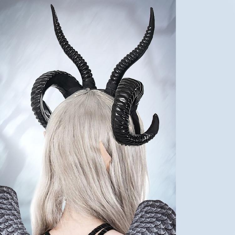 Ручной работы Мультяшный Косплей Костюм Овечьи Рога Хэллоуин Вечеринка Роль Повязки на голову