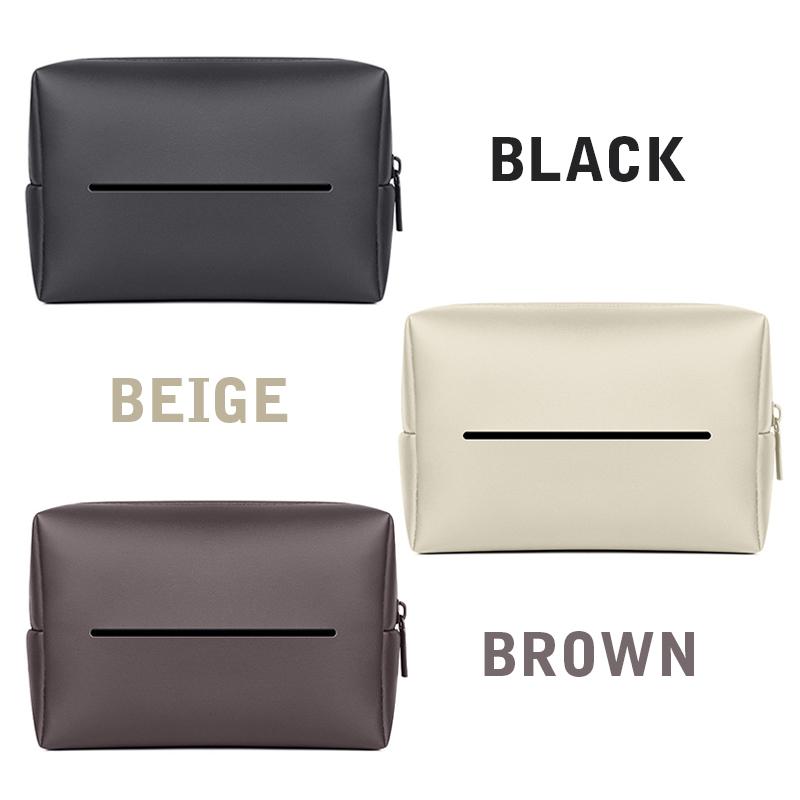 Регулируемый подлокотник из искусственной кожи для автомобиля, держатель для салфеток на заднем сиденье, застежка-молния, легкий доступ и установка в автомобиле