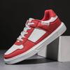 Mens's Casual Sneakers Luxury PU Leather Skateboard Shoes Fashion Patchwork Low Top Sports Shoes for Men 2024 New Trend Sneaker