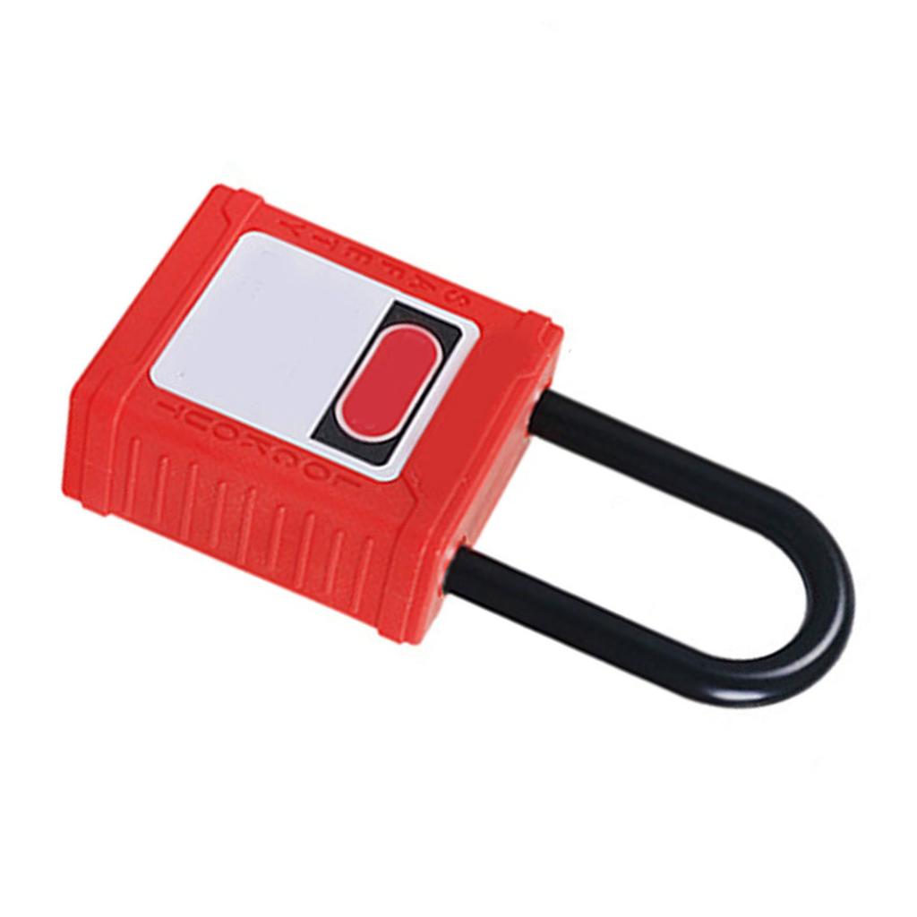 38mm Safety Padlock Red Nylon Insulation Anti Slip Lockout Tagout Locks for Industrial