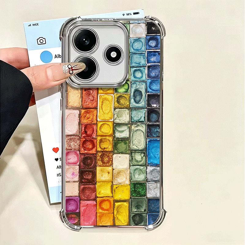 Watercolors Set Paint Palette Soft Phone Case For Xiaomi Poco X7 X8 Pro Max X6 X5 X3 F8 Ultra F7 M8 M7 M5S Redmi 15C 15A 15 14C