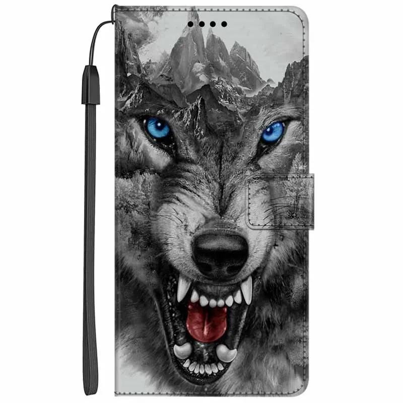 Кожаный чехол-книжка с подставкой для Oppo Reno13 F, кошелек с рисунком Льва и Кошки, Funda для Reno13 F 4G 5G, мультяшный кошелек, чехол-подставка для телефона Reno13 F
