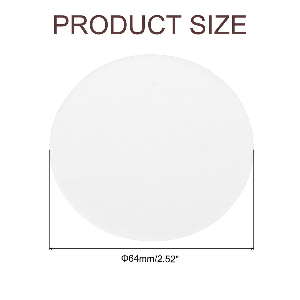 Uxcell 64mm Disposable Round Paper Coffee Ideal for Home and Office and Drip Coffee Makers 600-Pack Filters, White, Pour-Over