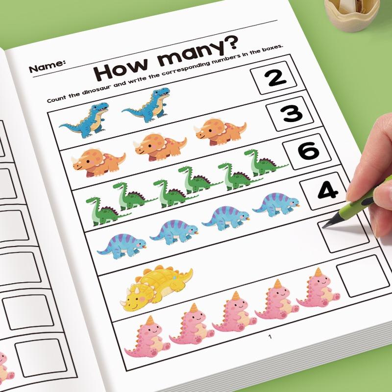 Preschool Kids Number Addition Subtraction Tracing Workbook 3 To 6 Years Old