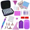 5D Diamond Painting Accessories Storage Box 30 Slot Beads Bottles Container Jar Zipper Case for DIY Diamand Painti 628499373