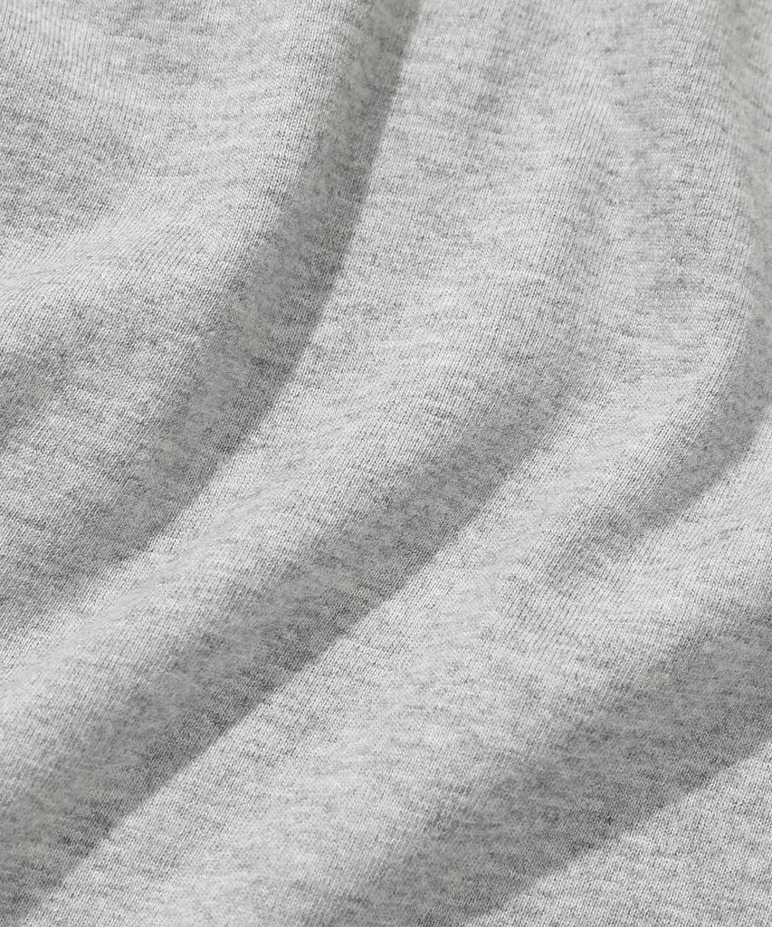 KIIMUIR [Укороченный] Полосатая многослойная футболка-henley с коротким рукавом_Меланжевый серый