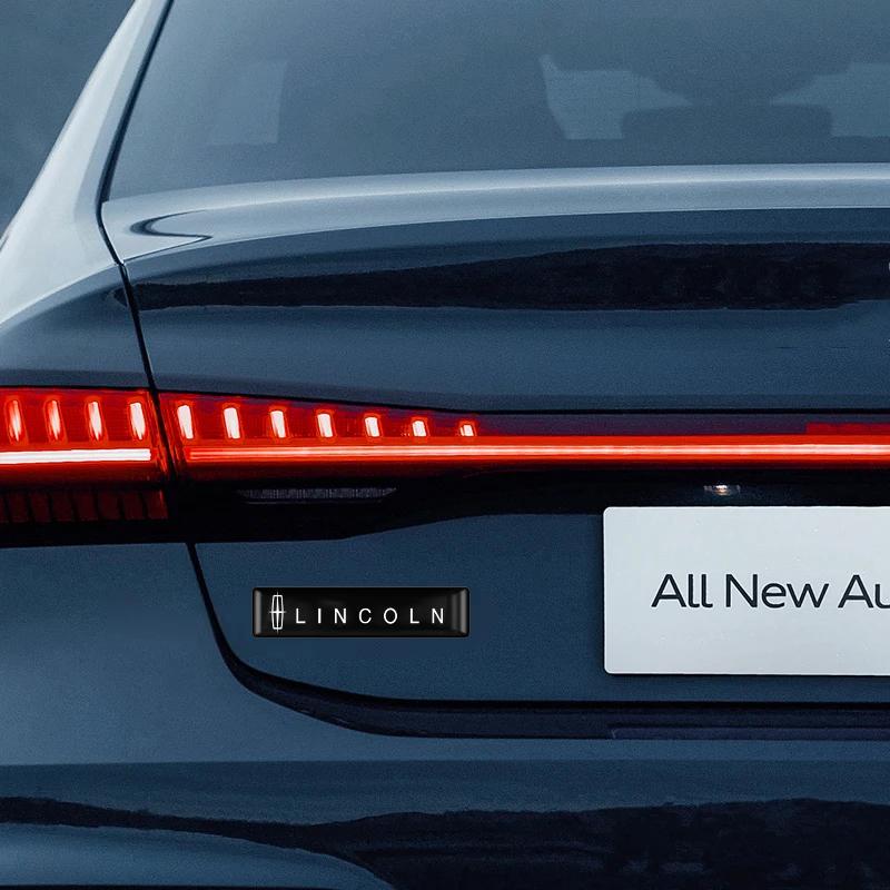2/4/10Pcs 3D Car Badge Decorative Stickers For Lincoln Continental Aviator Navigator MKX Energy Zephyr Voyager Electric MKC MKS FF2