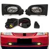 Car LED Front Bumper Light For HONDA Civic 2001 2002 ES Drive Fog Lamp Harness Kit Fog light cover with Wire Switch Bulb