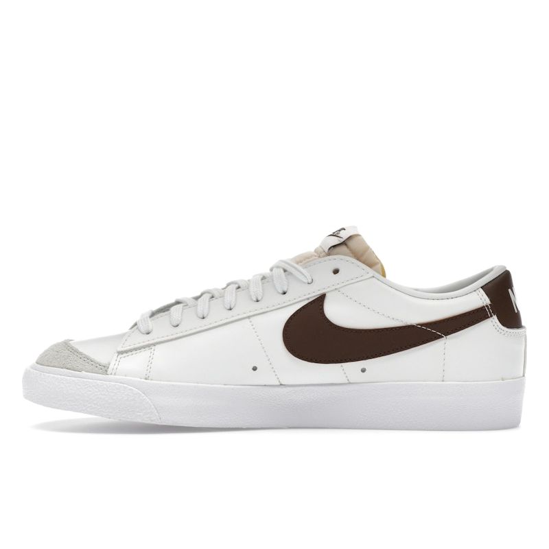 Nike Кроссовки Blazer Low '77 Мужские Summit White Photon Dust Photo Blue Ретро Низкие Кожаные Повседневные Кроссовки для Стиля Жизни DA6364-113