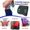 Lumbar Support Pillow For Car, Lower Back Support For Driving Seat Memory Foam Lumbar Pillow For Office Chair - Back Pain Relief For Car Seat,