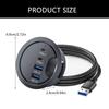 USB 3.0 концентратор для чтения карт памяти 3/4 порта USB настольный разветвитель док-станция док-станция для чтения карт памяти для настольного ПК стол