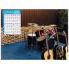 Printed Vinyl Paper Guitar Chord Poster Color Coded Reference Guide  For Kids