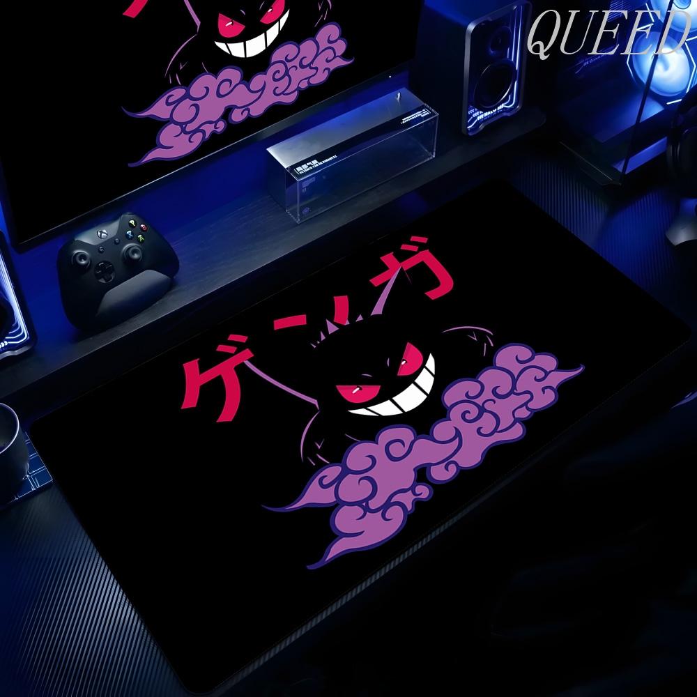 XXL Play Mat Laptop Black Gaming Accessories Mouse Pad Japan Anime Keyboard Rug PC P-pokemon Gengar Mousepad Gamer Keyboard Rug
