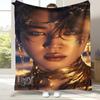 Плед фланелевый Jimin Kpop B-BTS Star, Ультрамягкий теплый плюшевый плед для дома, спальни, кровати, дивана, офиса, кемпинга, пикника, подарок