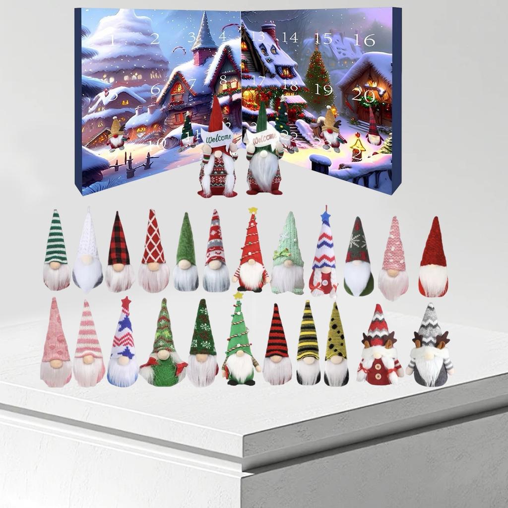 24 Plush Gnomes Countdown Calendar