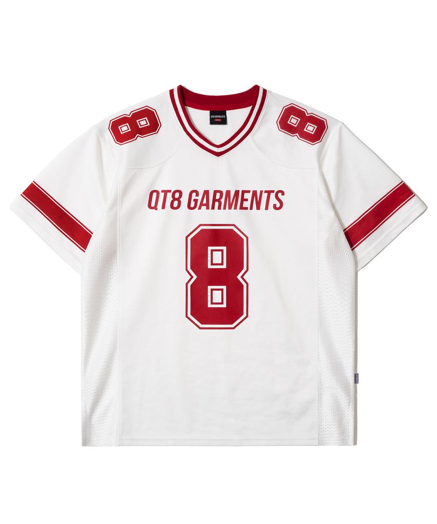 QT8 GARMENTS Lb 3R Football Jersey (Ivory)