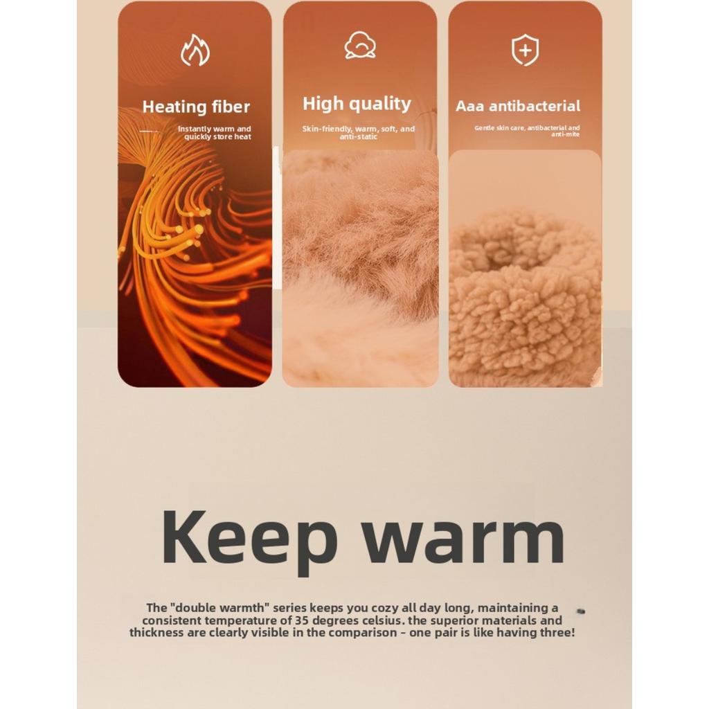 5-1 пара зимних носков-мешков из кораллового флиса и женских носков, плюшевые теплые домашние носки для пола, из овечьей шерсти и утолщенные домашние носки