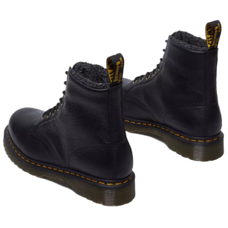Dr. Martens 1460 Ботинки на шнуровке из кожи гризли с подкладкой из искусственного меха, черные, унисекс, кроссовки 31873001