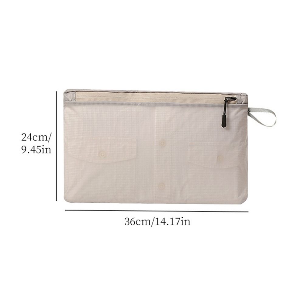 Large Capacity Cosmetic Travel Organizer Waterproof Makeup Bag Nylon Clothing Zipper Storage Bag