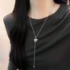 Long Love Heart Pendant Necklace Adjustable Sweater Chains Fashion Clavicle Chain  Women
