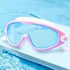 Adult Silicone Waterproof Swimming Glasses Plating Clear Anti-Fog Large Frame Diving Goggles Swim Sports Eyewear with Earplug
