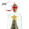 Snowflake Holly Ornaments Recordable Christmas Tree Message in A Bottle, Voice Recording Holiday Keepsake Decorative Ornament for Entryway with