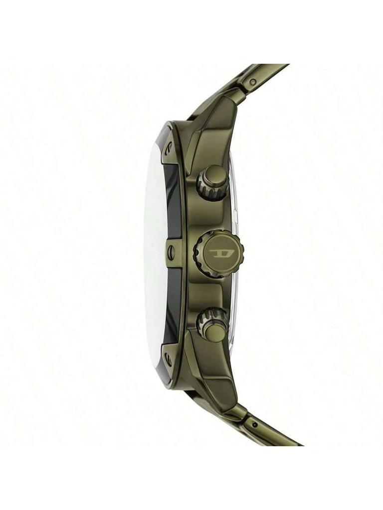 Diesel Gold Black Dial Stainless Steel Strap Men's Quartz Movement DZ4670